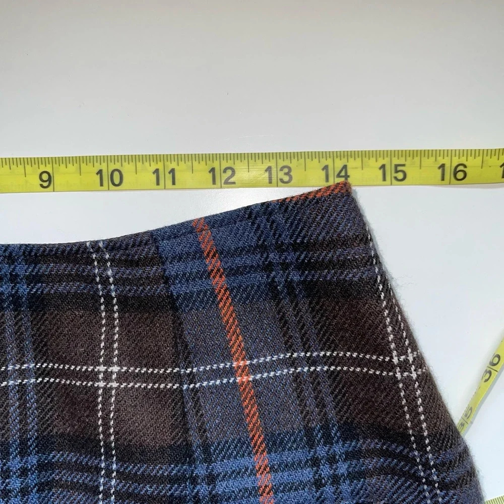 CAbi Blue and Black Plaid Pencil Skirt - Picture 7 of 11